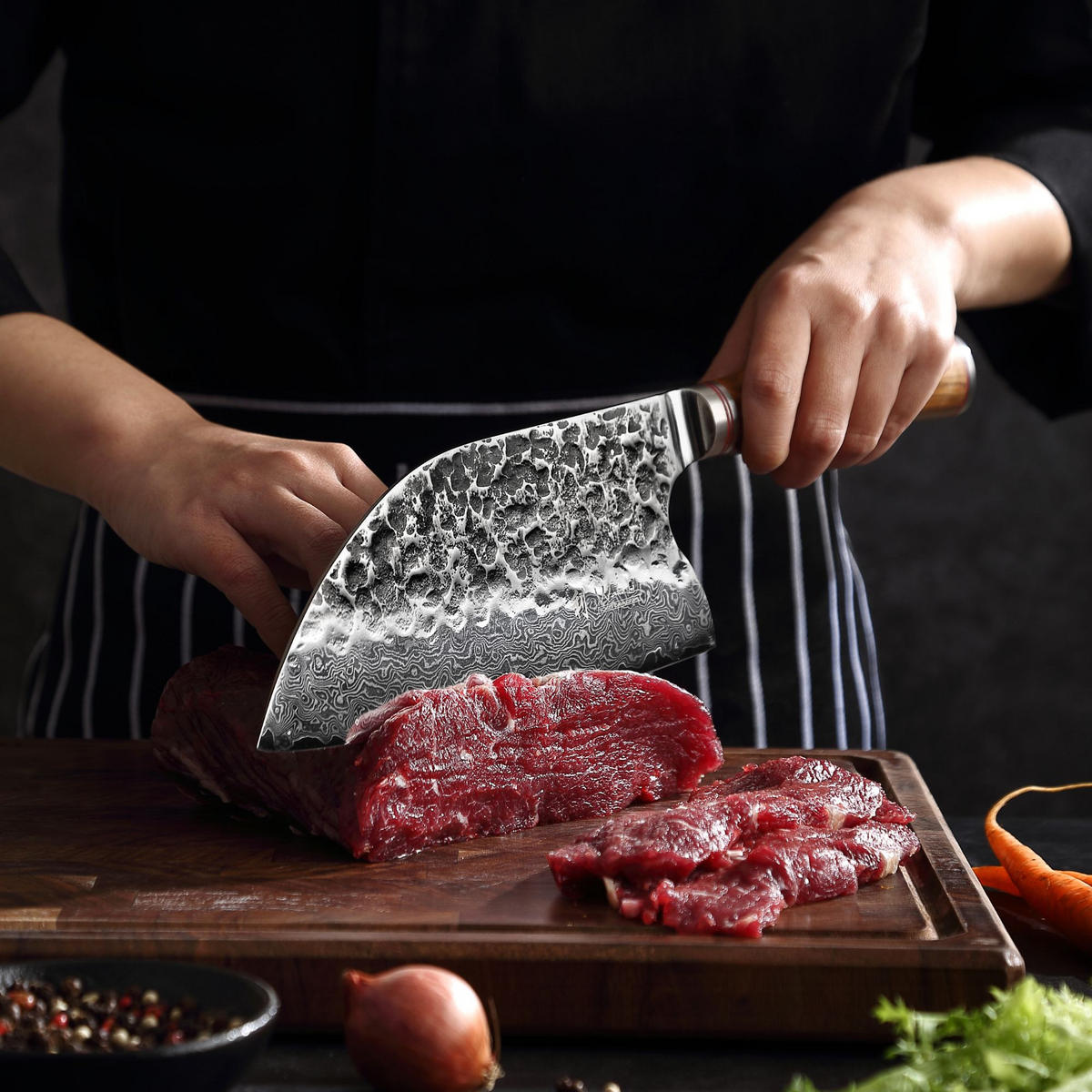 CHAI DAO 20 cm - Braun, Holz/Metall (34cm) - Wakoli