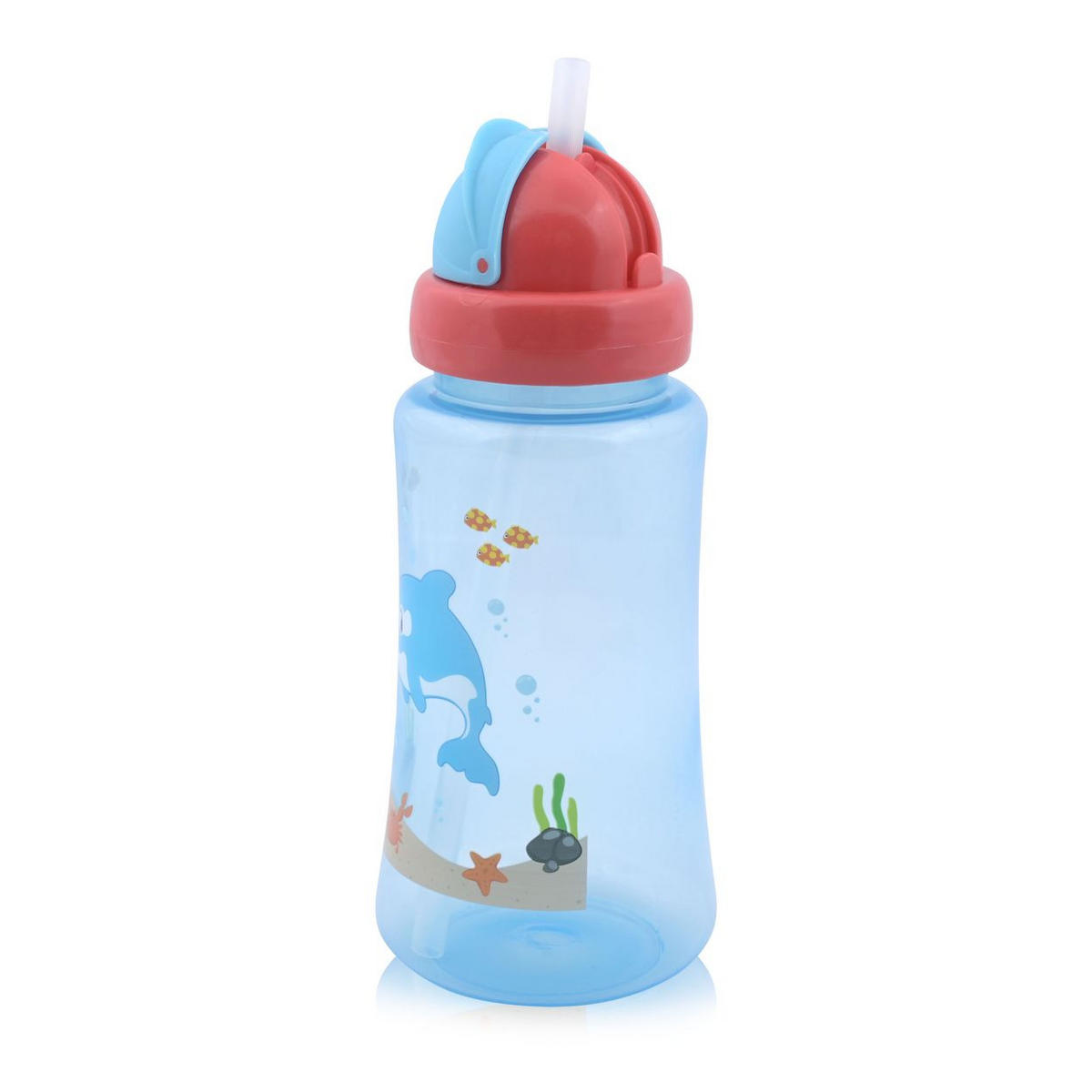 TRINKLERNBECHER Sport Sipper 330 ml blau Silikon, Kunststoff, deckel, Schutzdeckel, ab 6 Monate, Babyflaschen - Blau, Kunststoff (7/27/7cm) - Baby Care