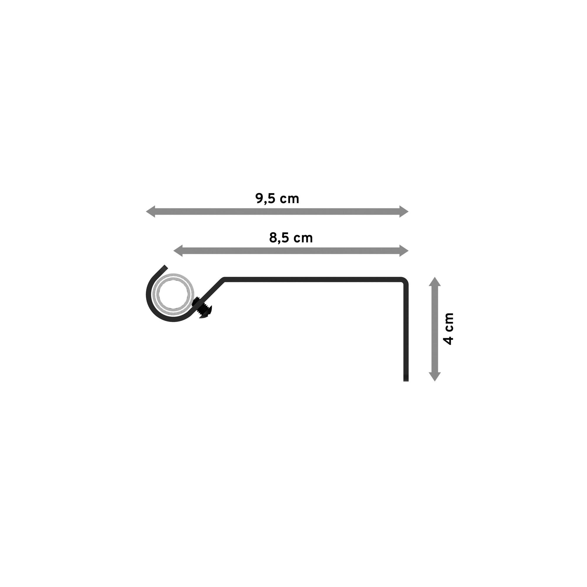 TELESKOP-GARDINENSTANGEN-SET Hera Livo 130-240 cm, 1-läufig, 16/13 mm Ø Schwarz - Schwarz, Kunststoff/Metall (240cm) - INTERDECO