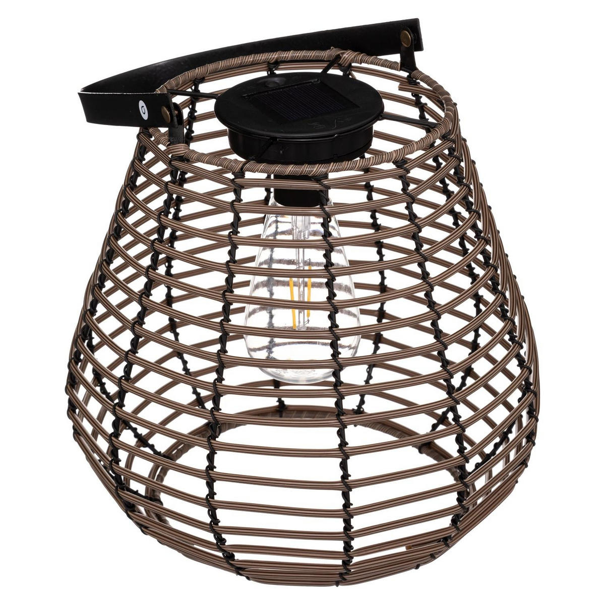 SOLAR-LATERNE Viky H. 26 cm - Braun, Metall (24/24/26cm) - Atmosphera Createur d´interieur