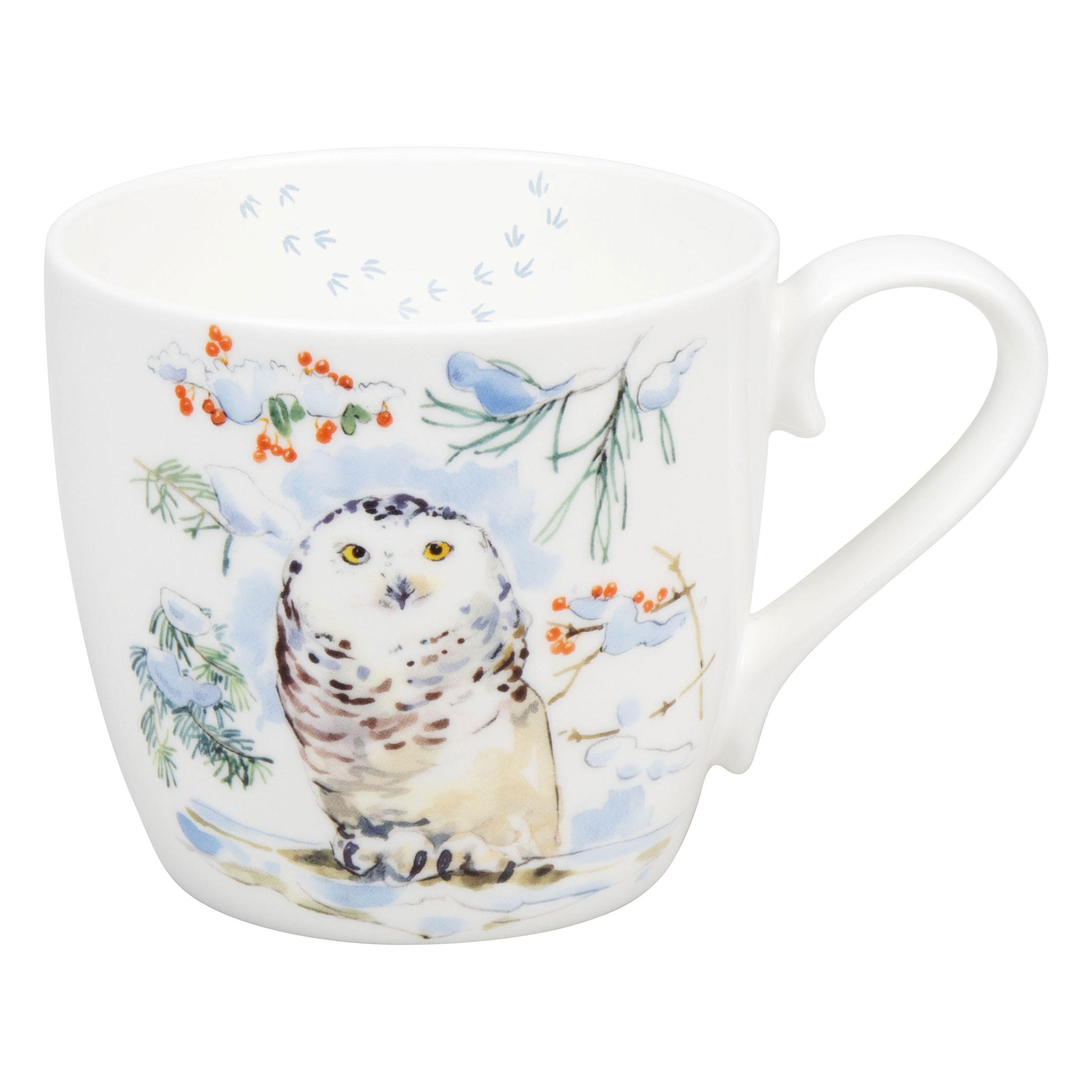KAFFEEBECHER Winter Owl - Naturfarben, Keramik (0.45L) - Könitz
