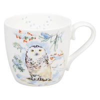 KAFFEEBECHER Winter Owl - Naturfarben, Keramik (0.45L) - Könitz