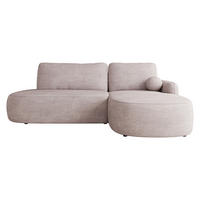 COLTAR Loridu O Premium, Dreapta - roz deschis/negru, material plastic/material textil (174/274cm) - MIRJAN24