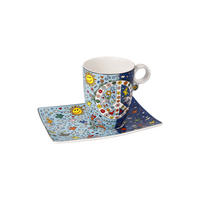 KÜNSTLERTASSE James Rizzi - Give Peace a Chance, Fine Bone China, Bunt, 0.4 L - Multicolor, Keramik (0.4L) - Goebel