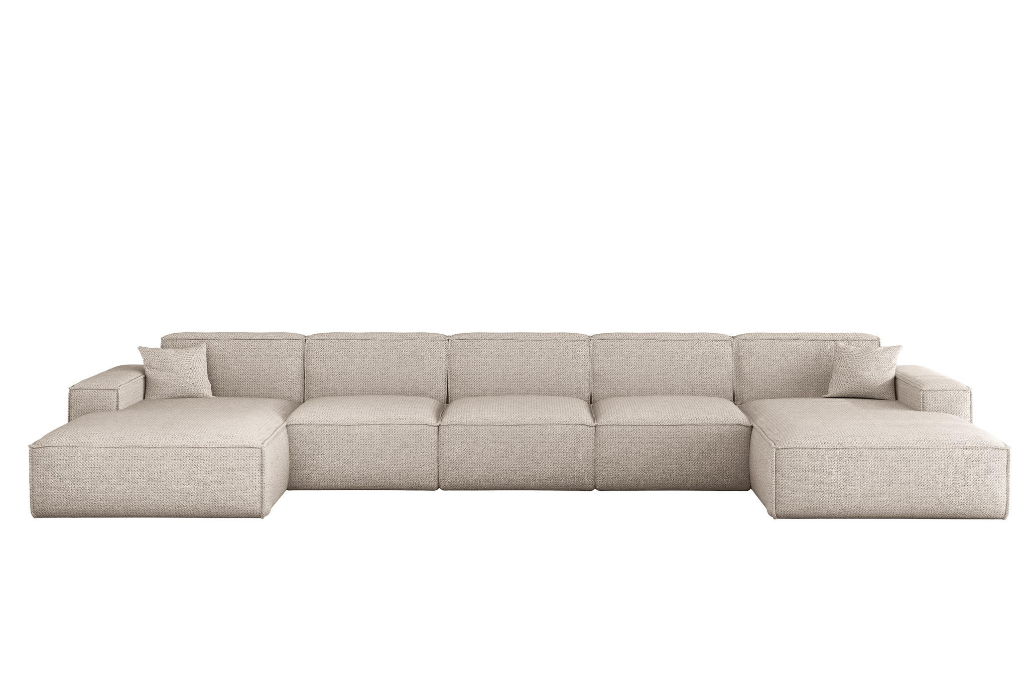 Fun Möbel Wohnlandschaft Creme 462x73x165 cm