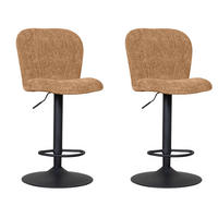 BARHOCKER Vino Braun 53/45/116 cm 2er-Set - Braun, Textil (45/116/53cm) - LABEL51