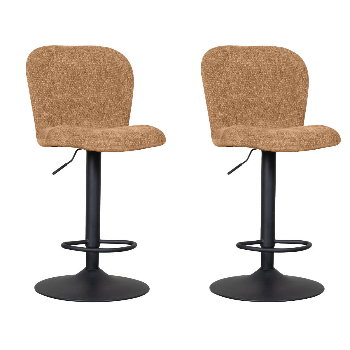 BARHOCKER Vino Braun 53/45/116 cm 2er-Set - Braun, Textil (45/116/53cm) - LABEL51