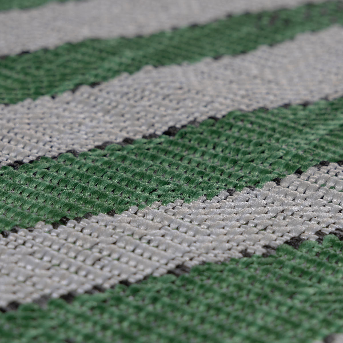 TEPPICH Outdoor Flachgewebe Dschungel-Design Polypropylen Terrasse Grün Rechteckig 120x170 - Grün, Textil (120/170cm) - KADIMA DESIGN