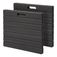 PODLOŽKA pod kolená, 2 ks - čierna, plast (35/30cm) - Relaxdays