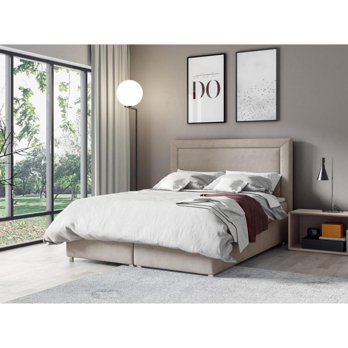 BOXBETT mit Bettkasten Trinity K-3 Bonellfederkern - Hellblau, Holz/Holzwerkstoff (180/200cm) - Best For Home