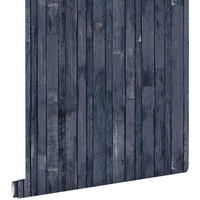 TAPETE Holz-Optik 53 cm x 10.05 m - Blau, Papier (53/1000cm) - ESTAhome