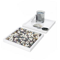 DEKOSCHALE Maya Weiß Hochglanz 2er Set - Weiß Hochglanz, Holzwerkstoff (1.8cm) - Vladon