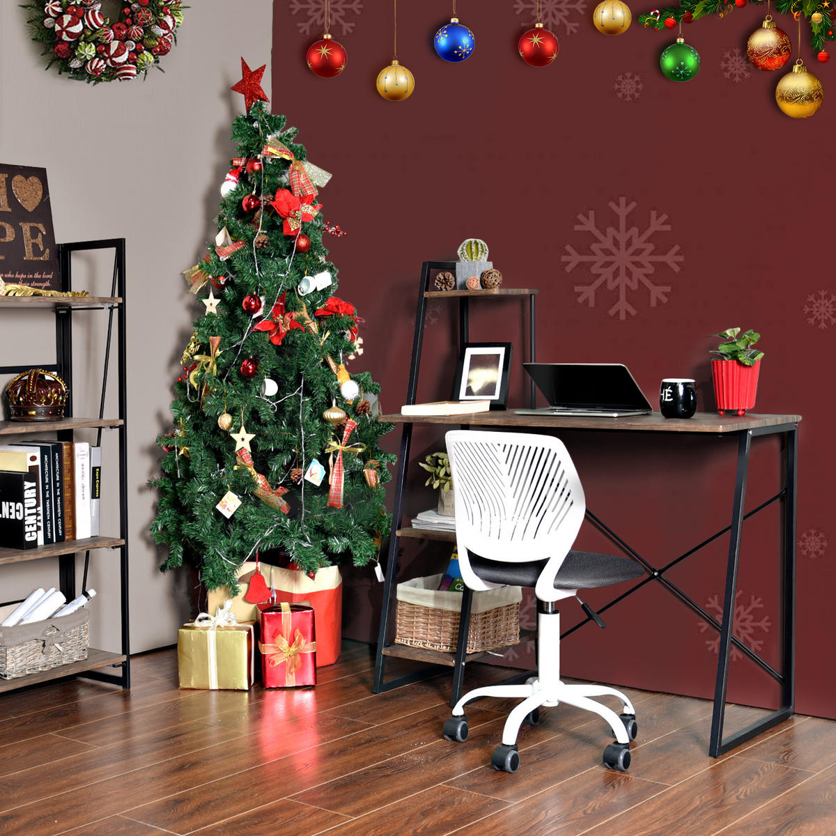 SCHREIBTISCH braun - Braun, Holzwerkstoff/Metall (50/117/75cm) - Urban Meuble