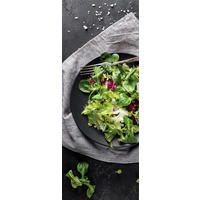 GLASBILD 30x80 cm Küche Salat grün - Anthrazit, Glas (30/80cm) - artissimo