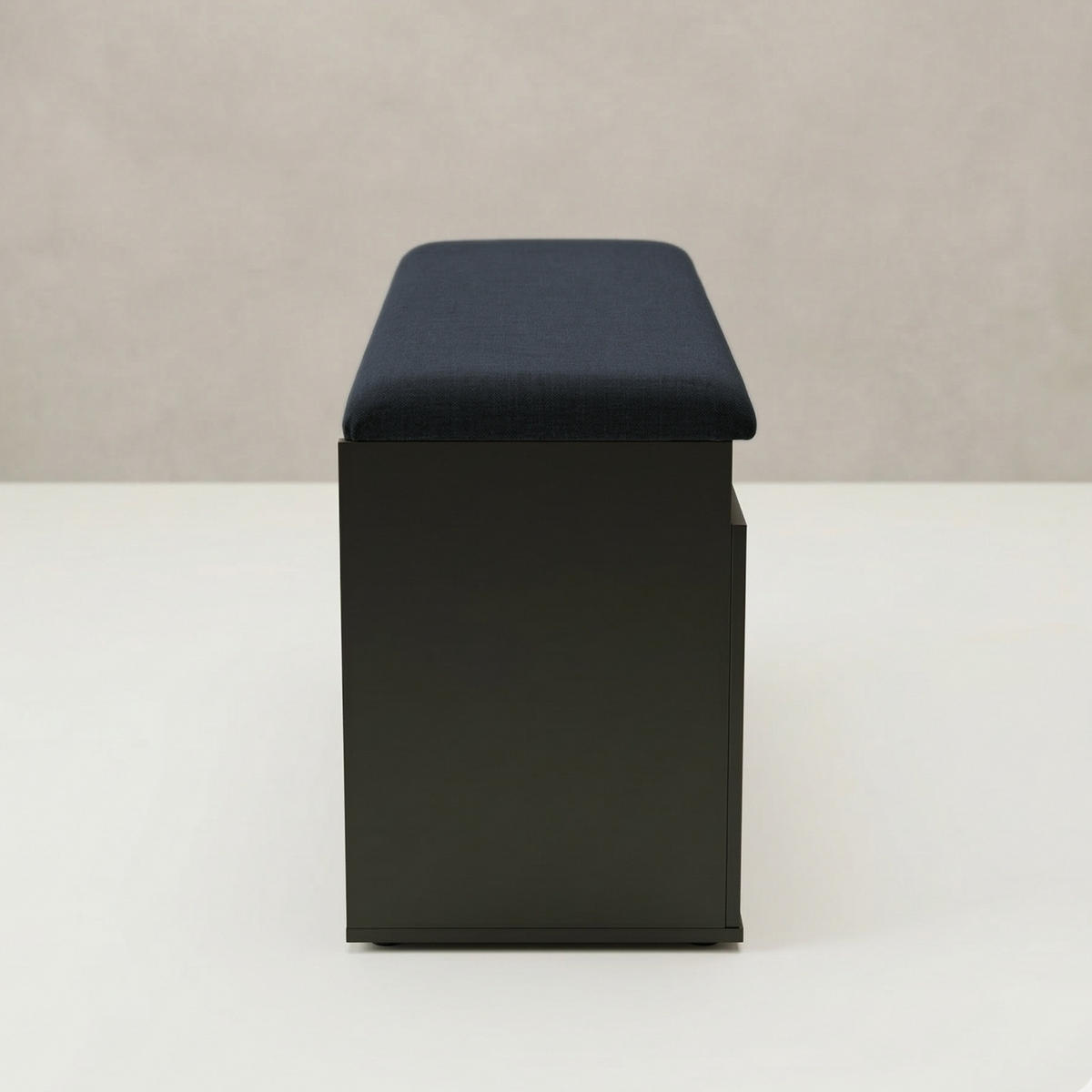 SCHUHSCHRANK Soto 80/50/35 cm Sitzbank - Schwarz, Holzwerkstoff (80/50/35cm) - BOXIMO