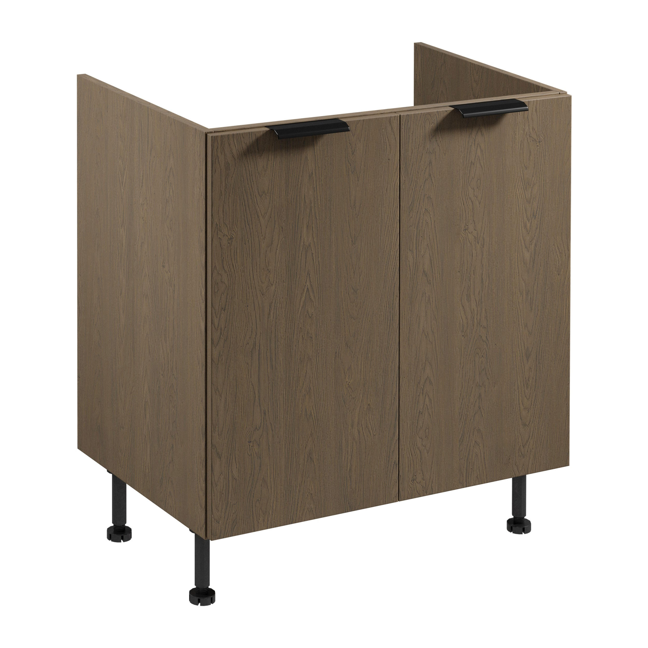 Royal24_Markt Spülenunterschrank Dunkelbraun 80x87x52 cm