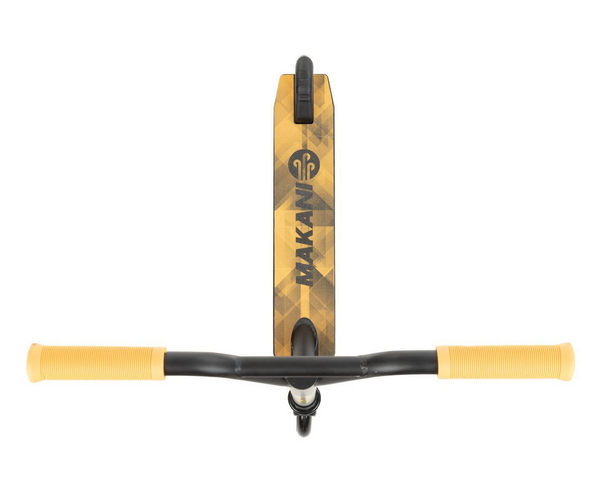 KINDERROLLER Gord gelb Griff 360° drehbar, Hinterradbremse, ABEC7 - Gelb, Metall (85/48/64cm) - Makani