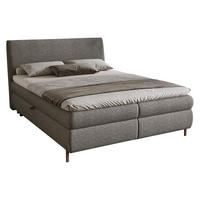 BOXBETT Evia - H3 - Braun/Grau, Holzwerkstoff/Textil (160/200cm) - MIRJAN24