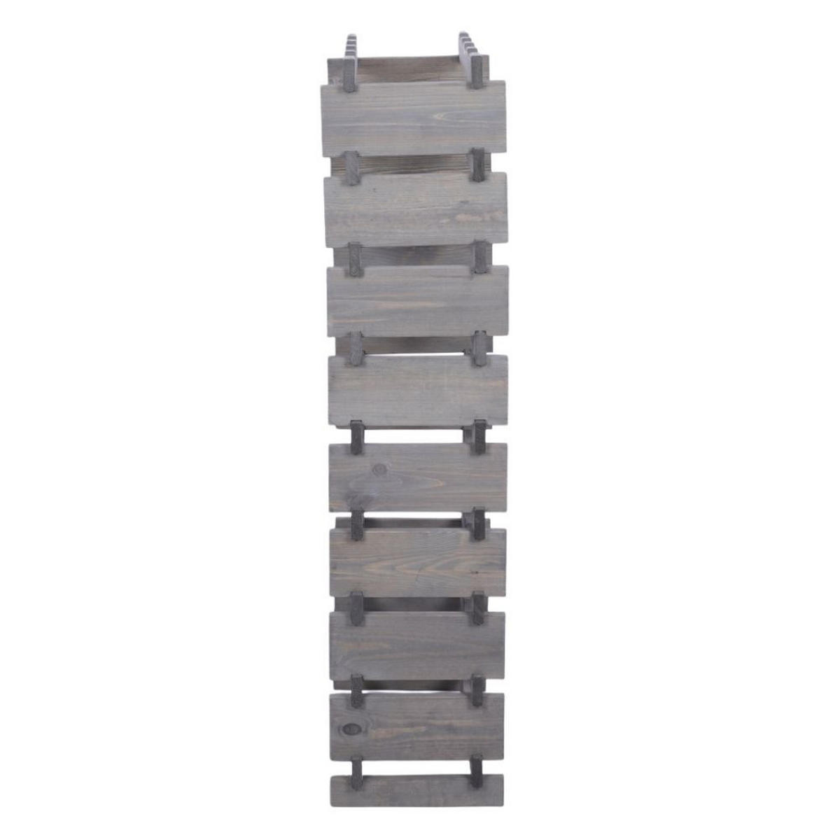 WEINREGAL VINOTECA FLEX PRO HxBxT 121x46x28cm 36 Flaschen auf 9 Ebenen Grau - Grau, Holz (46/121/28cm) - PROREGAL