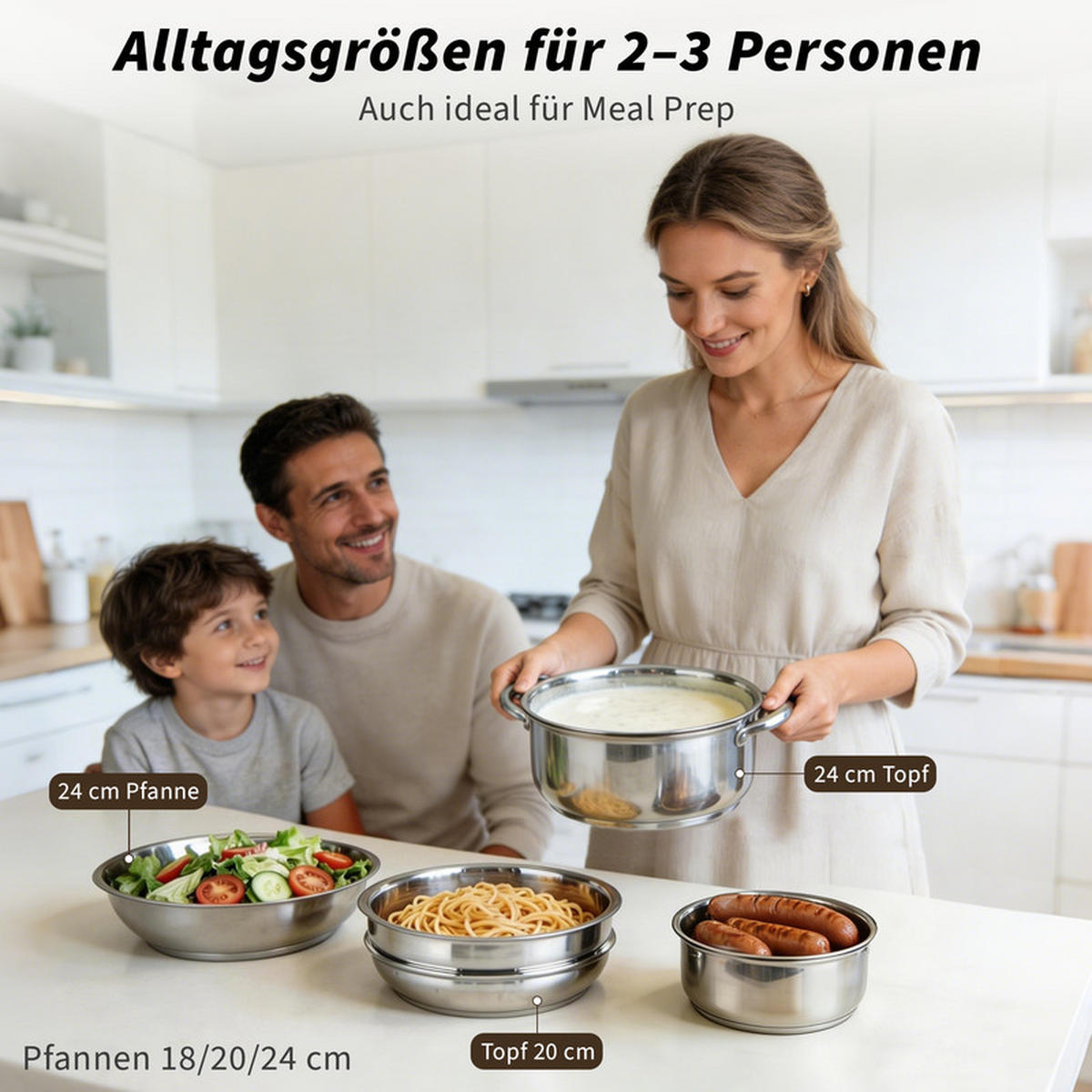 KÜCHENGESCHIRR-SET , 17 Küchenwerkzeuge, schwarz - Schwarz, Metall - Nettlife