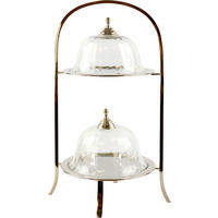 SERVIERETAGERE Table - Goldfarben, Metall (25/45cm) - FURNARO