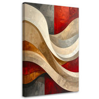 LEINWANDBILD 3D und geometrisch 80x120cm - Multicolor, Textil (80/120cm) - Feeby