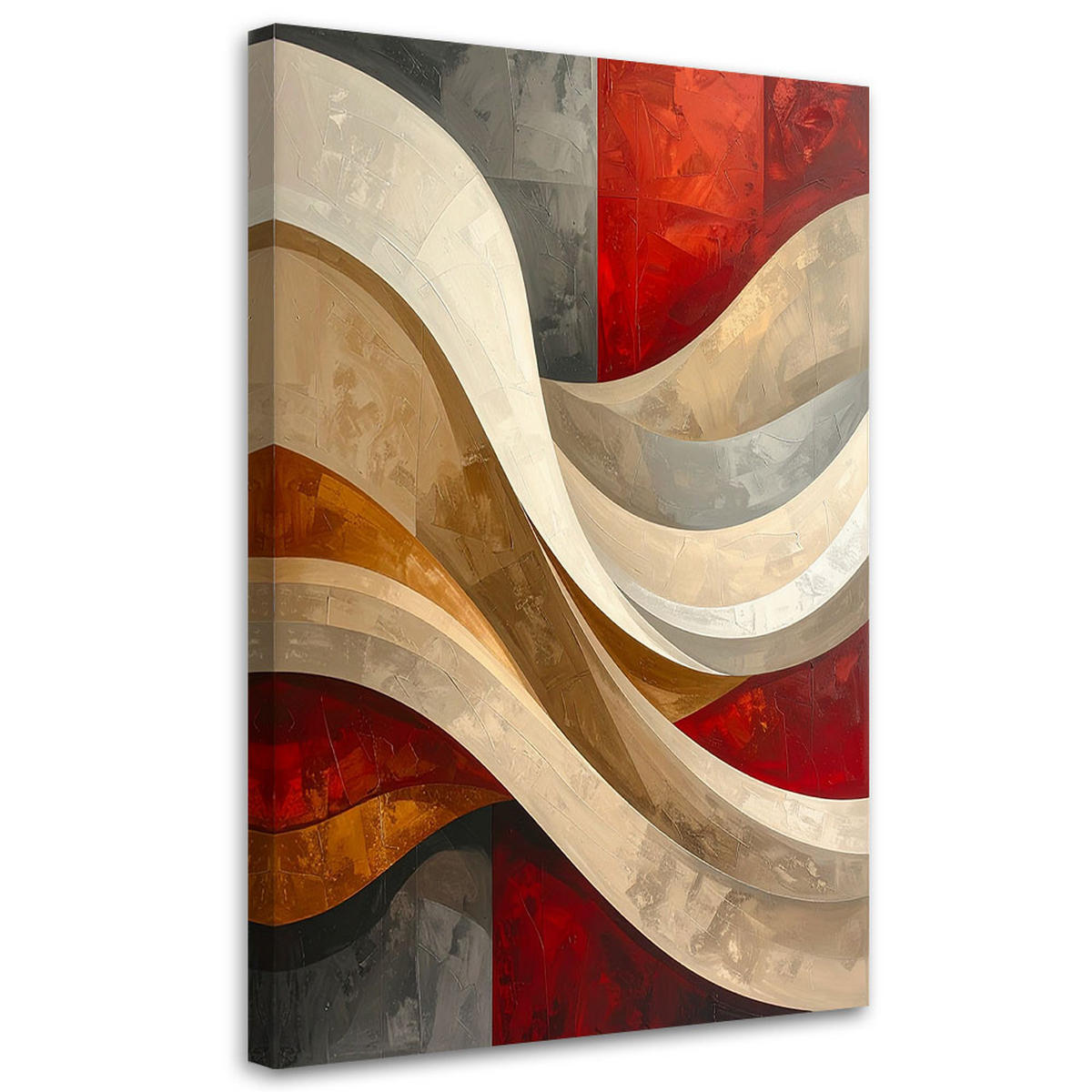 LEINWANDBILD 3D und geometrisch 80x120cm - Multicolor, Textil (80/120cm) - Feeby