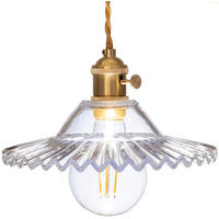 PENDELLEUCHTE Paris - Transparent/Goldfarben, Glas/Metall (22/22/100cm) - kiki design