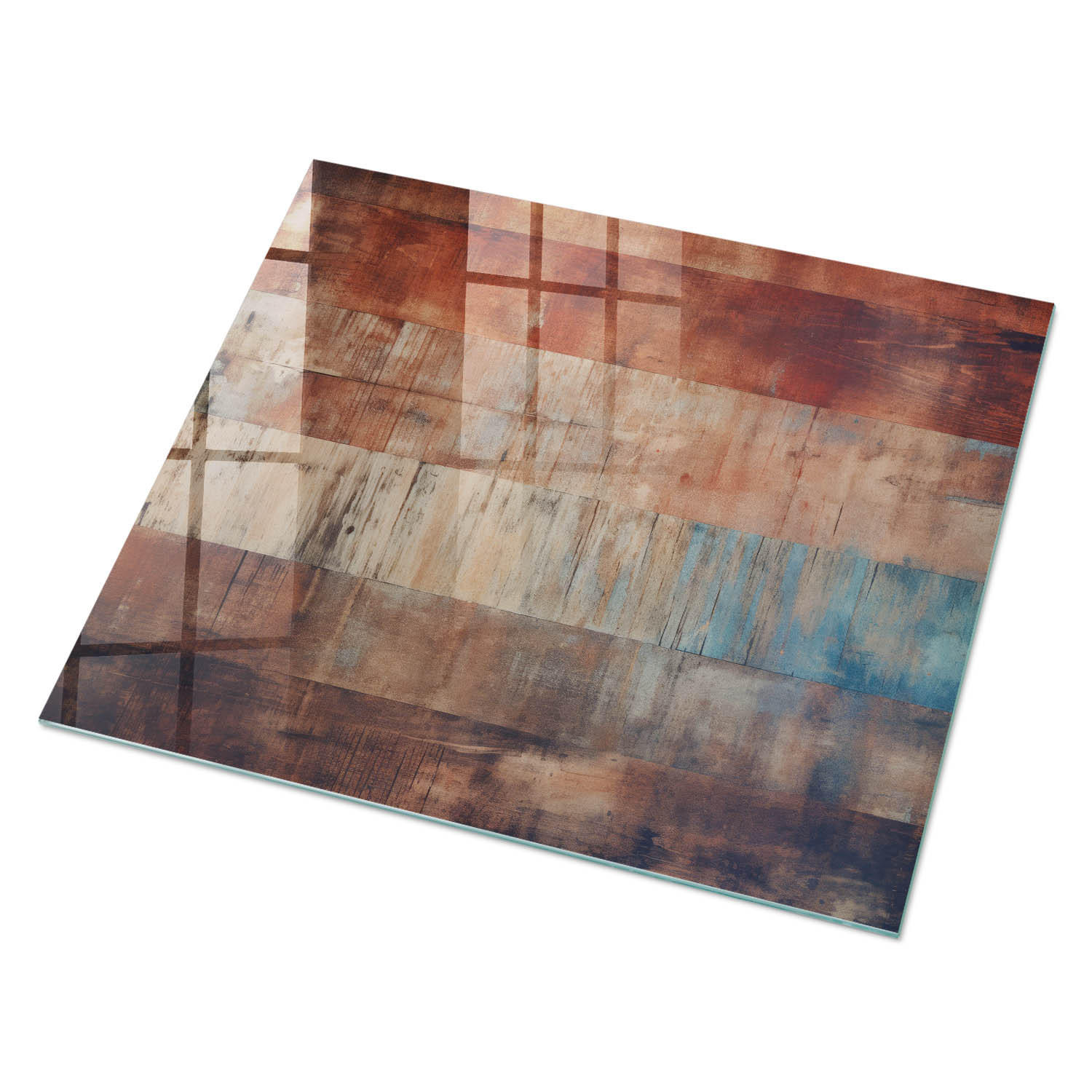 GLASPLATTE 80x60 cm – Retro-Boards - Grau, Glas (0.4/80/60cm) - ArtPrintCave