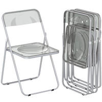 KLAPPSESSEL Grau 4 Stück - Grau, Kunststoff (47/75/48cm) - GiPP