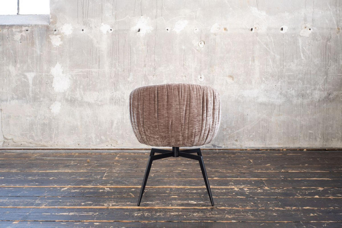 ESSZIMMERSTUHL LIMA Braun Webstoff - Hellbraun/Dunkelbraun, Kunststoff/Textil (57/80/60cm) - KAWOLA