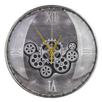 WANDUHR Ramsey Grau 30/4/30 cm Kunstoff - Grau, Kunststoff (30/30/4cm) - Mondex