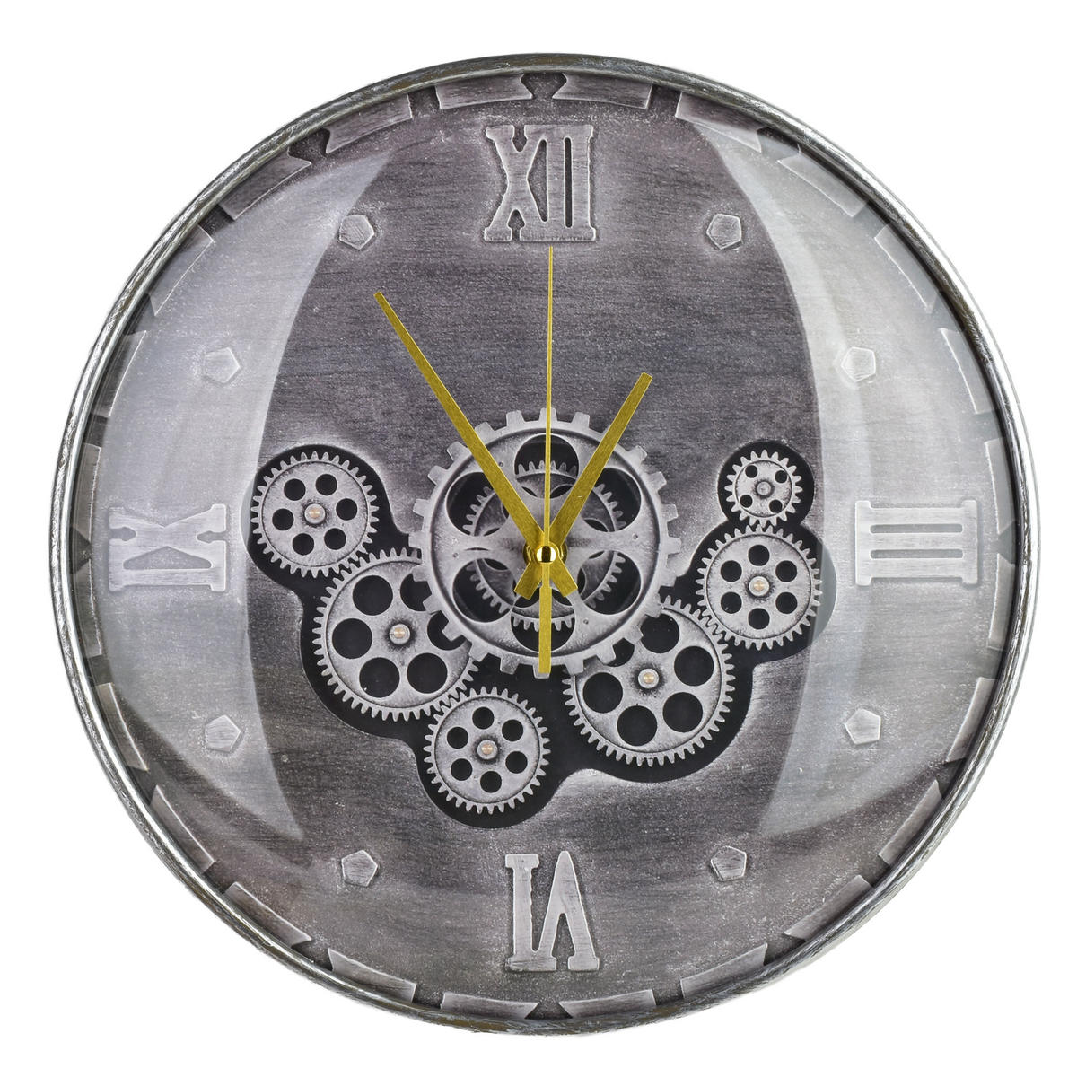 WANDUHR Ramsey Grau 30/4/30 cm Kunstoff - Grau, Kunststoff (30/30/4cm) - Mondex