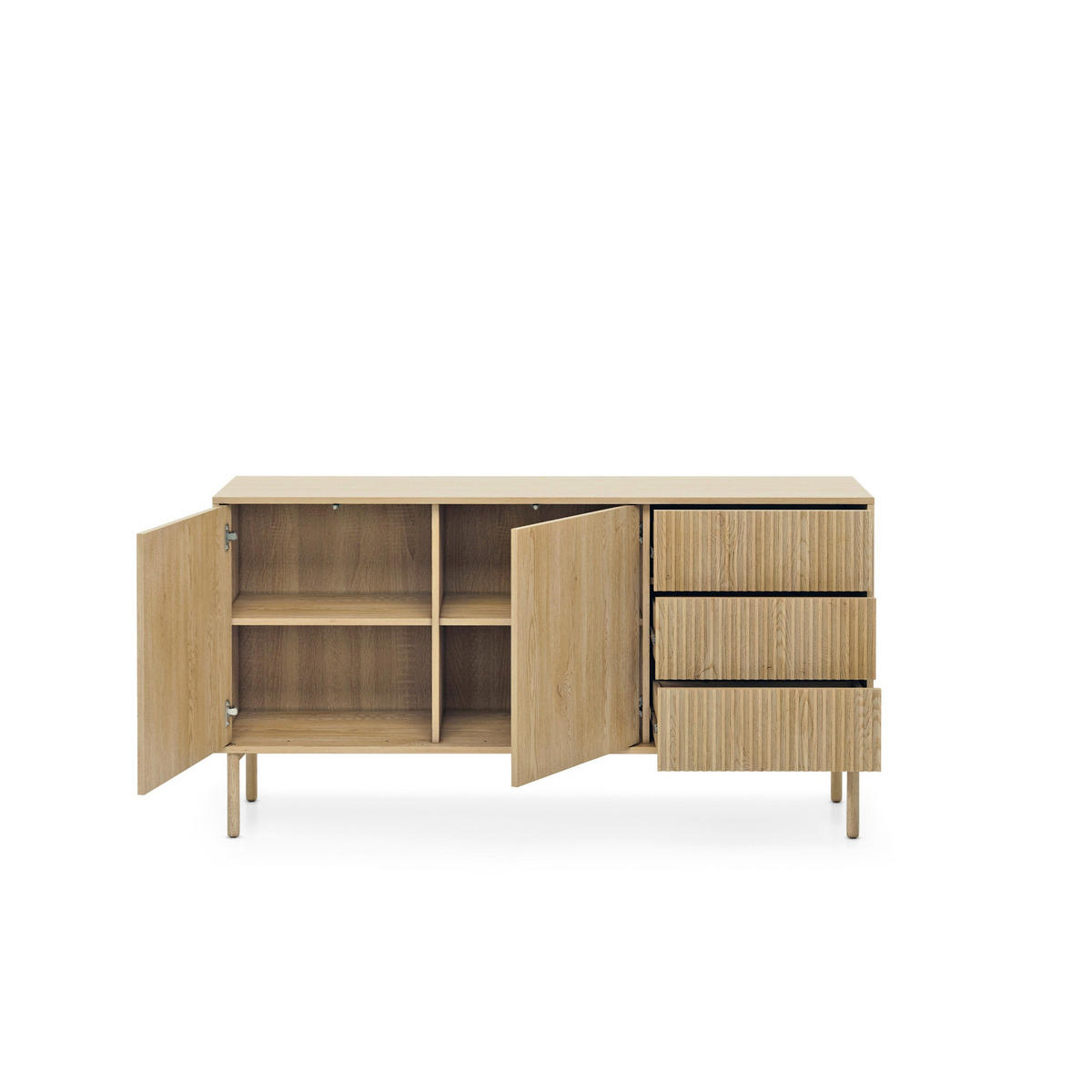 KOMMODE Viola - Beige, Holzwerkstoff (153.5/79.8/39.5cm) - Pillovely