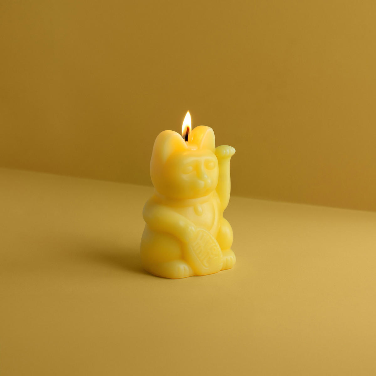 FIGURENKERZE Lucky Candles Yellow, Paraffinwachs, Gelb, 11.5 cm - Gelb, Paraffin (8/11.5/9.5cm) - Donkey Products