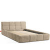 POLSTERBETT AERI 140/160/180/200 mit Rahmen und Bettkasten, beige - Beige, Holz/Holzwerkstoff (140/200cm) - KONSIMO®
