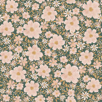 VLIESTAPETE Eleonore, Blumen 50 cm x 10m, grün - Dunkelgrün, Papier (50/1000cm) - Lilipinso