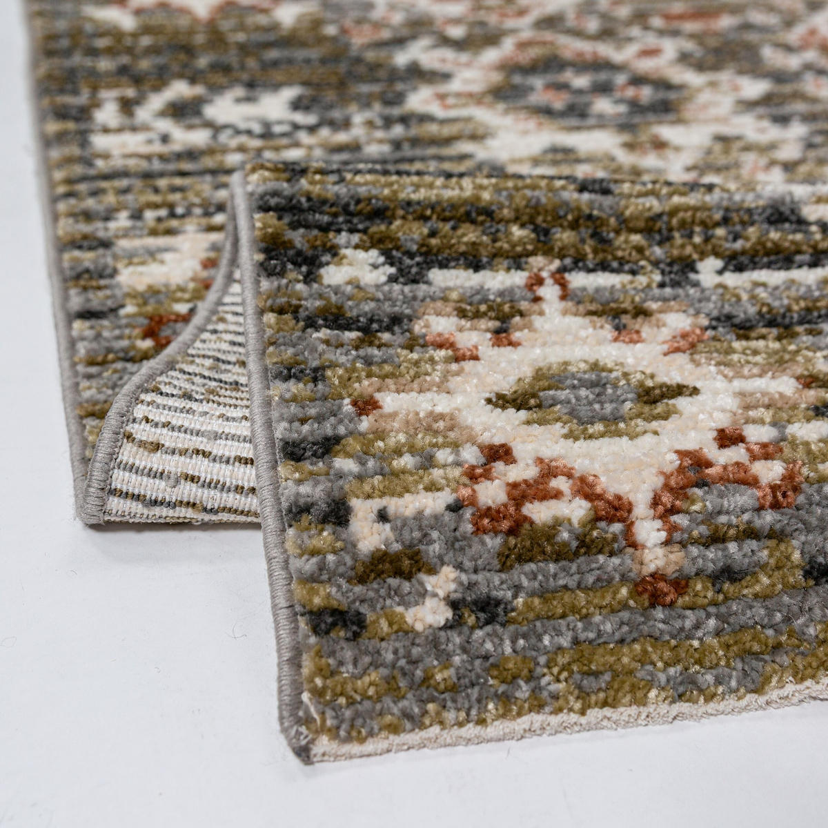 KURZFLORTEPPICH PERRAN, im Vintage-Stil, Grün, 80 x 300 cm - Grün, Textil (300/80cm) - KADIMA DESIGN