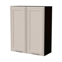 HÄNGESCHRANK Salo W4/80 Schwarz / Kaschmir Matt 80 / 32,5 / 96cm - Kaschmir/Schwarz, Holz/Holzwerkstoff (80/96/32.5cm) - Feldmann-Wohnen