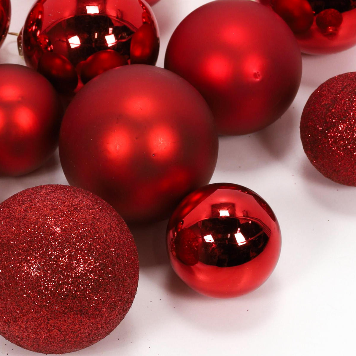 WEIHNACHTSKUGELN Set 70er-Set - Rot, Kunststoff (28/16/37cm) - Home Styling Collection