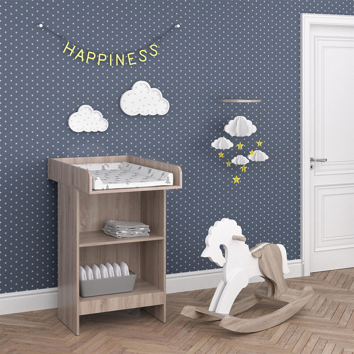 WICKELKOMMODE Leo Sonoma 60 x 103 cm - Sonoma Eiche, Holzwerkstoff (60/103/88cm) - Vicco