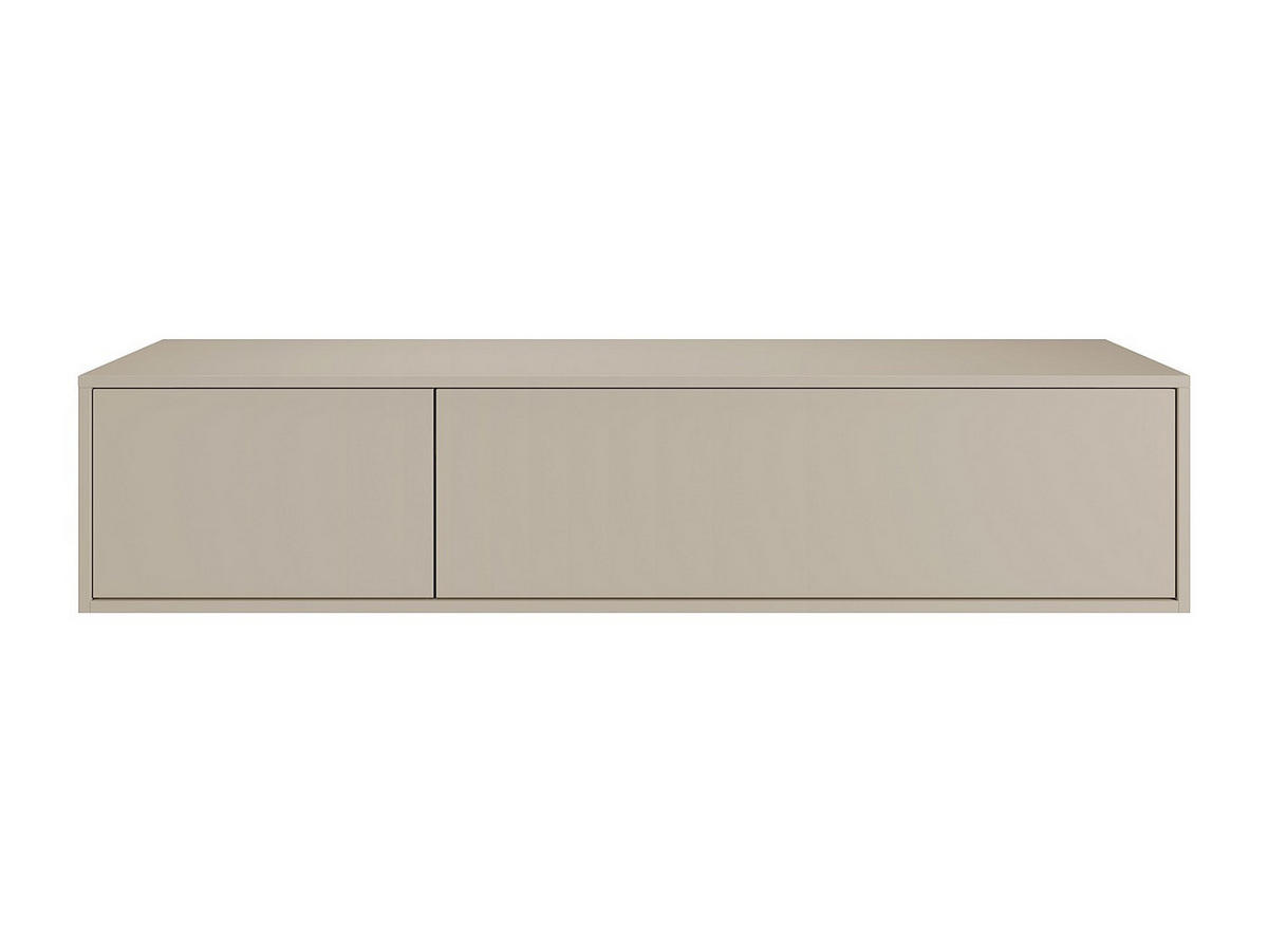 WASCHBECKENUNTERSCHRANK hängend - Beige - 150 cm - ISAURE II - Beige, Holz (150/32/47cm) - Vente-Unique
