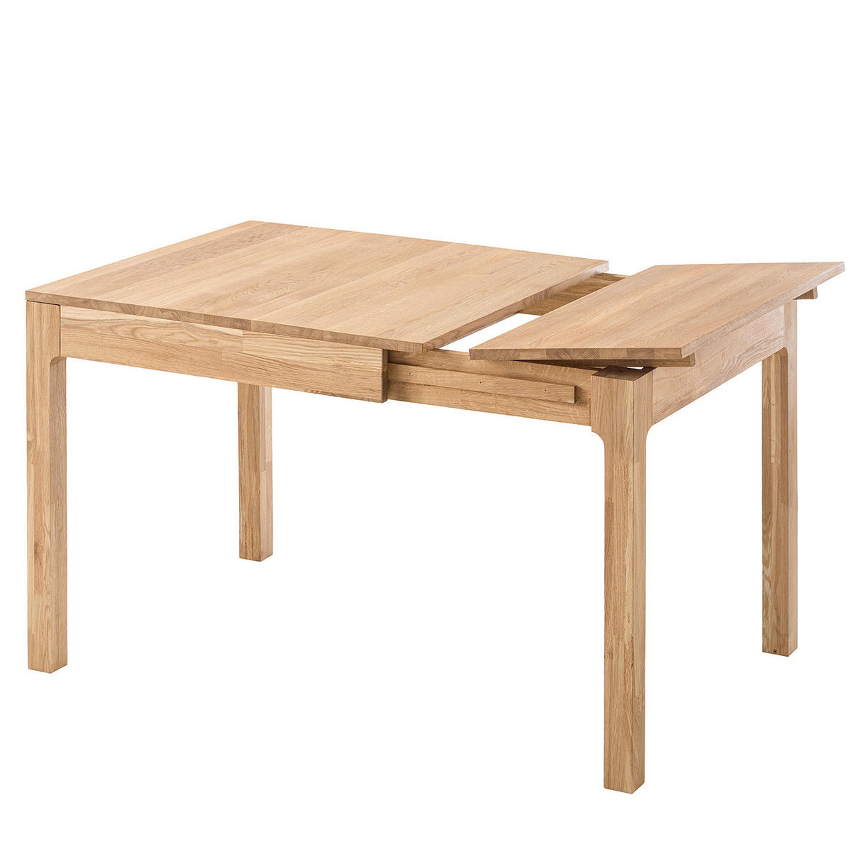 ESSTISCH - Massivholz - Eichefarben, Holz (85/80/75cm) - home24