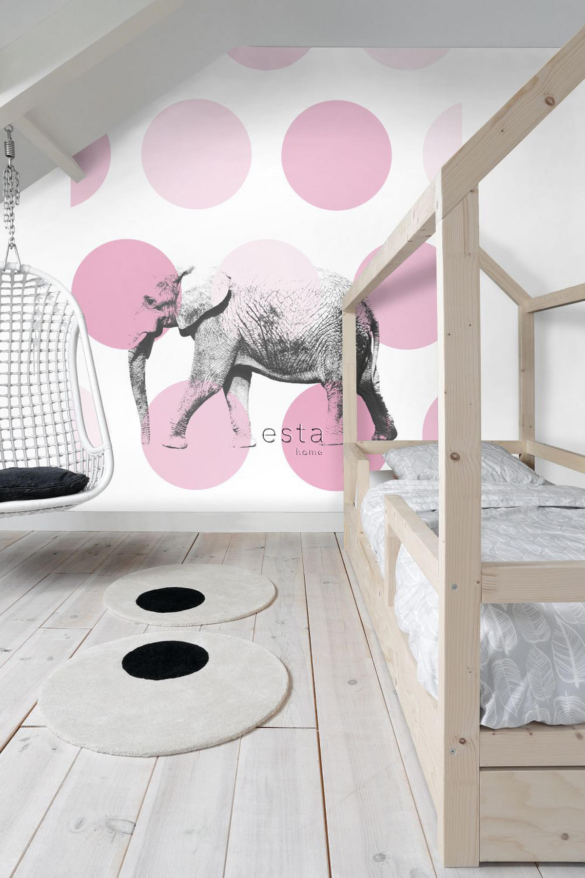 FOTOTAPETE Elefant 186 x 279 cm - Schwarz, Papier (186/279cm) - ESTAhome