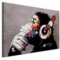 LEINWANDBILD 120x80 cm - Multicolor, Holz (120/80cm) - LUMASOUL