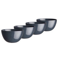 SCHALE (4er Set) Native - Dunkelblau, Keramik (15/15/8cm) - BUTLERS