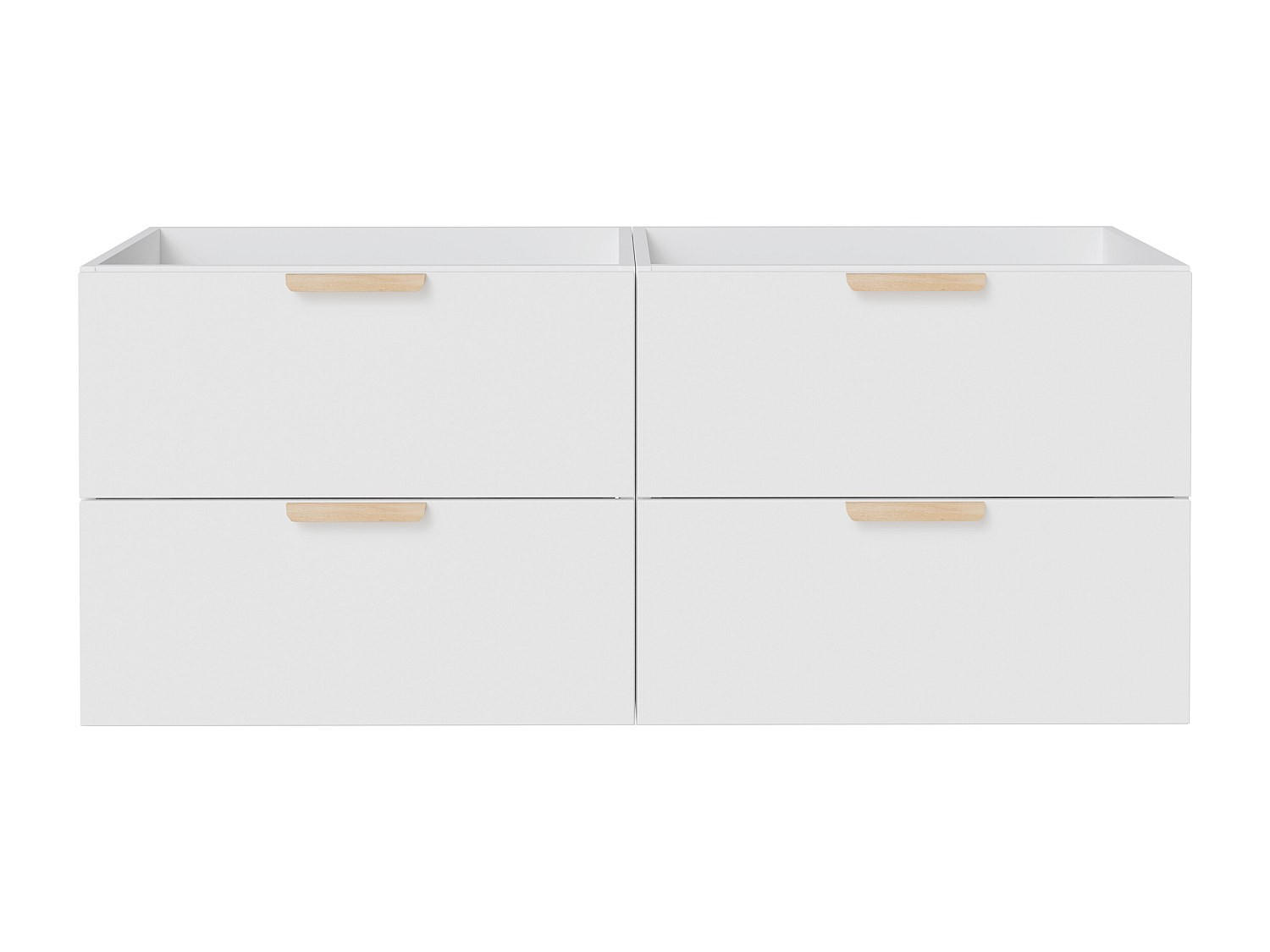WASCHBECKENUNTERSCHRANK - 120 cm x 46 cm - holz - weiß Avoreli - Weiß, Holz (120/50/46cm) - Vente-Unique