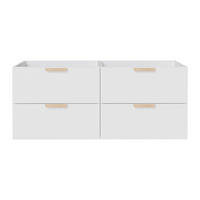 WASCHBECKENUNTERSCHRANK - 120 cm x 46 cm - holz - weiß Avoreli - Weiß, Holz (120/50/46cm) - Vente-Unique