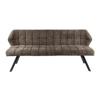 ESSZIMMERBANK Raster Taupe 59/180/84 cm - Taupe, Textil (180/84/59cm) - Hoyz Collection