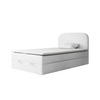 BOXBETT BOUCLE 3 120 x 200 Weiss - Weiß, Textil/Metall (120/200cm) - VLR BEDS